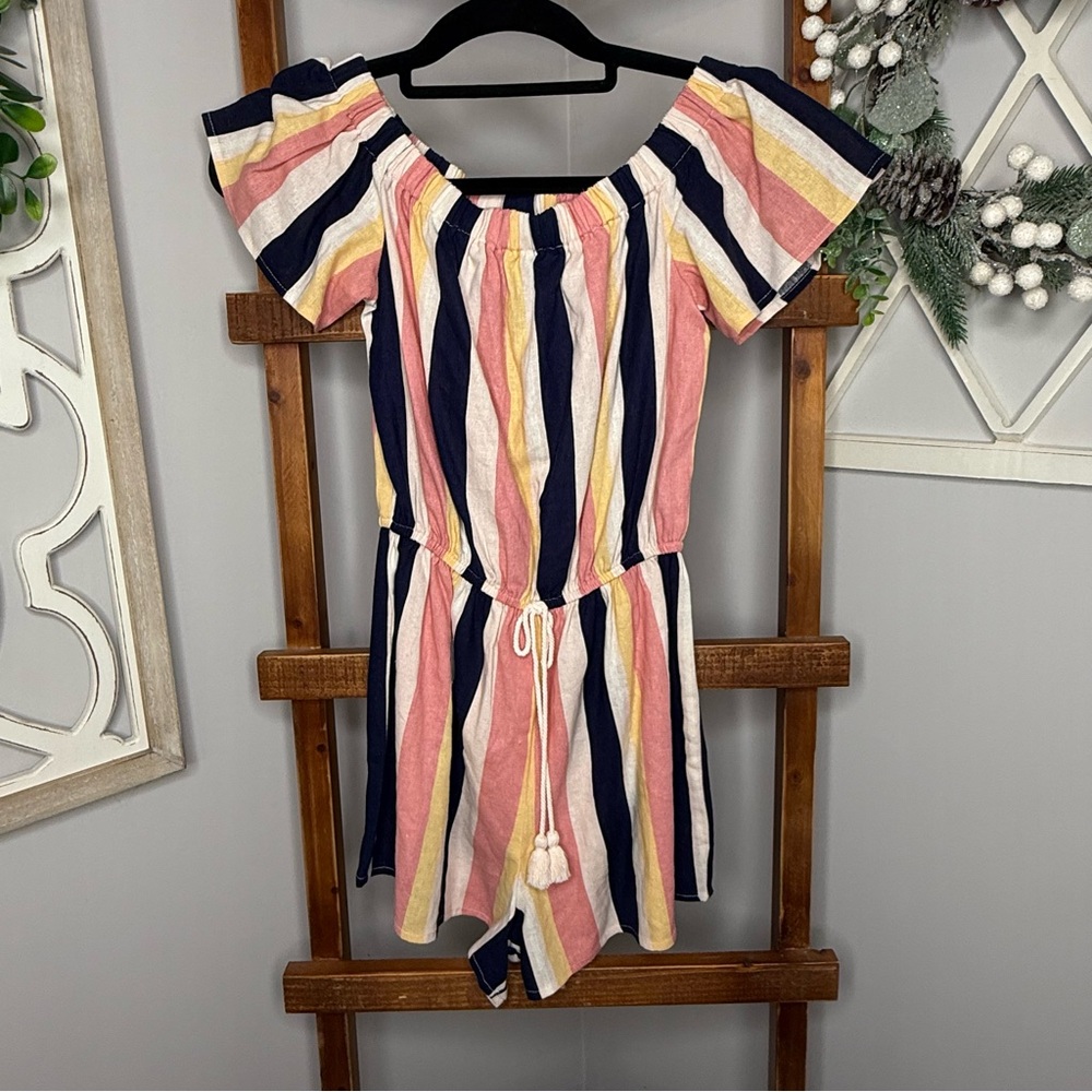 BeBop Multicolor Striped Romper